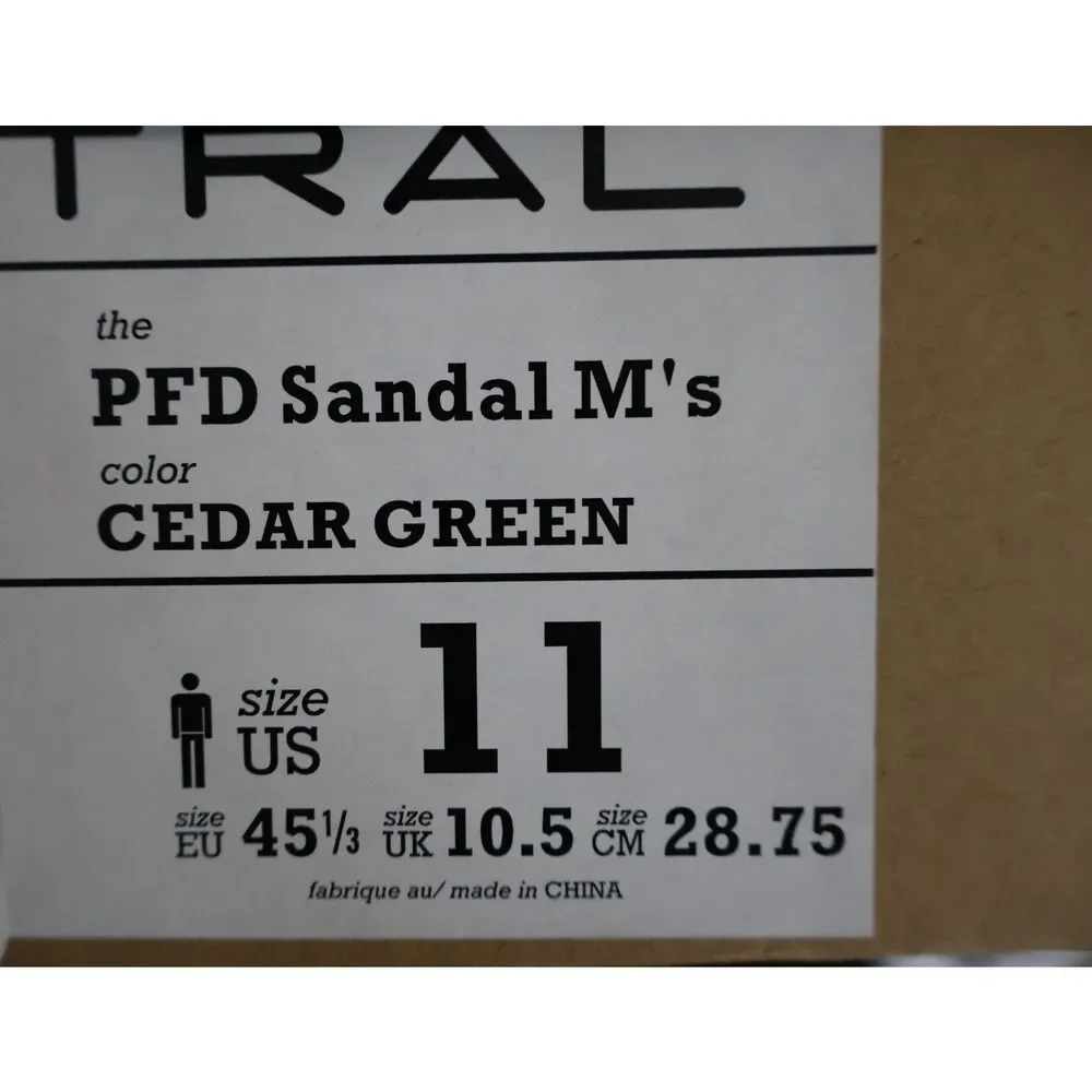 NEW Astral PFD Sandals Kayak Rafting Terrain Outdoor Shoes Cedar Green Men's 11